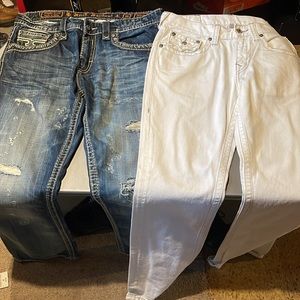 Rock revival jeans and true religion jeans
